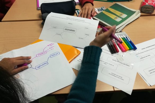 Atelier médias au collège Cesaria Evora de Montreuil